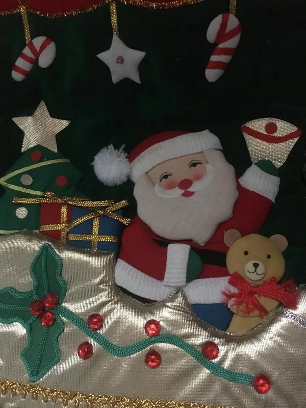 Bota / meia de natal de luxo com strass – photo 2